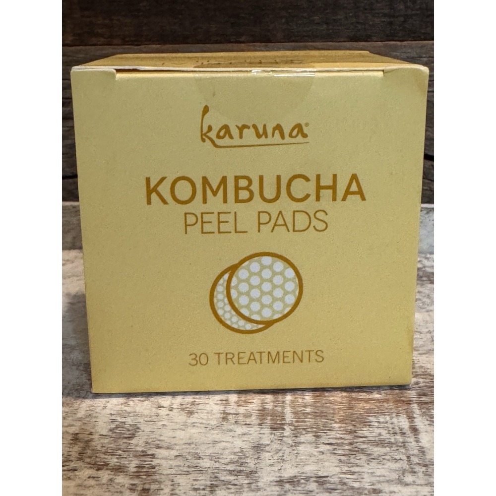 Karuna Kombucha Peel Pads 30 Ct Exfoliating Brighten Face Wipes NEW | MSRP = $38 - Picture 1 of 5